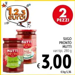 Spazio Conad Sugo pronto Mutti offerta