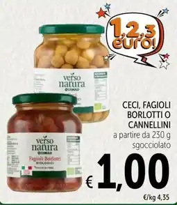 Spazio Conad verso natura Fagioli Borlotti Biologici offerta
