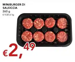 Migross Supermercati e Market Miniburger di salsiccia offerta