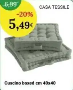Re Mercato Lucrezia Cuscino boxed cm 40x40 offerta