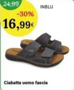 Re Mercato Lucrezia Ciabatta uomo fascia INBLU offerta