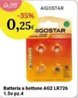 Re Mercato Lucrezia Batteria a bottone AG2 LR726 offerta