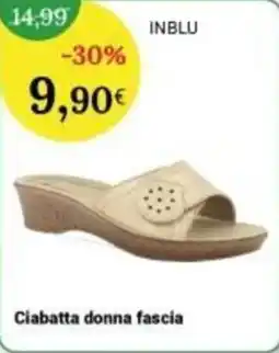 Re Mercato Lucrezia Ciabatta donna fascia INBLU offerta