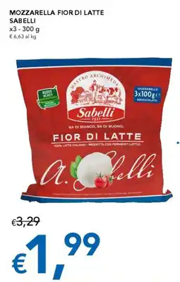 Migross Supermercati e Market Mozzarella fior di latte Sabelli offerta