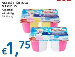Migross Supermercati e Market Nestlé Fruttolo Maxi Duo offerta