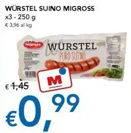 Migross Supermercati e Market Würstel suino Migross offerta