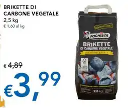 Migross Supermercati e Market Brikette di carbone vegetale Fochista offerta