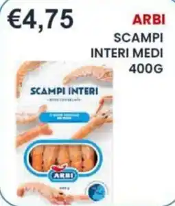 Caramico Scampi interi Arbi offerta