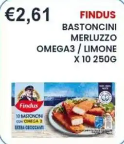 Caramico Findus bastoncini merluzzo omega3 limone offerta