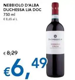 Migross Supermercati e Market Nebbiolo d'Alba Duchessa Lia DOC offerta