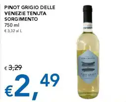Migross Supermercati e Market Pinot Grigio delle Venezie Tenuta Sorgimento offerta