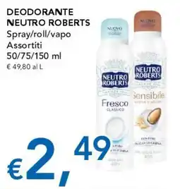 Migross Supermercati e Market Deodorante Neutro Roberts offerta