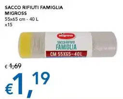 Migross Supermercati e Market Sacco rifiuti famiglia Migross offerta