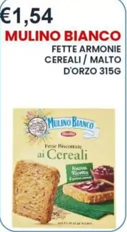 Caramico Mulino Bianco Fette Biscottate ai Cereali offerta