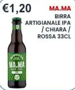 Caramico MA.MA Birra Artigianale IPA Chiara Rossa offerta