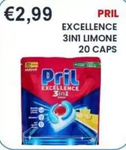 Caramico Pril Excellence 3in1 offerta