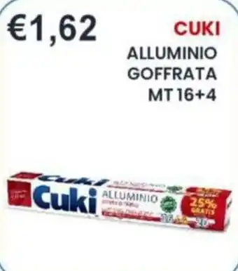 Caramico Cuki alluminio goffrata offerta