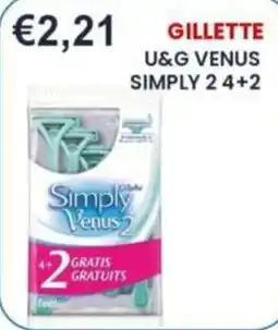 Caramico Gillette Simply Venus 2 offerta