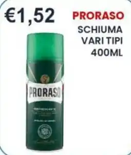 Caramico Proraso schiuma vari tipi offerta