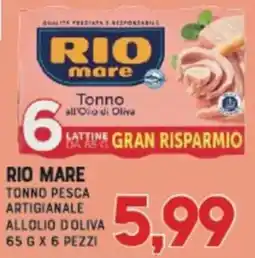 Gran Risparmio Tonno pesca artigianale all'olio d'oliva Rio Mare offerta