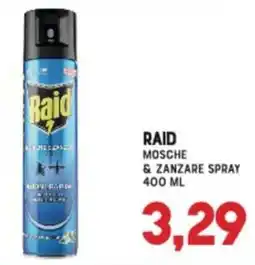 Gran Risparmio Raid mosche & zanzare spray offerta