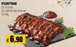 Mercati Alimentari Puntine di suino in salsa barbecue offerta