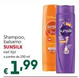 DiMeglio Shampoo, balsamo SUNSILK offerta