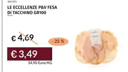 Prezzemolo e Vitale Le eccellenze P&V Fesa di tacchino GR100 offerta