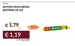 Prezzemolo e Vitale Buittoni pasta brisee rotonda offerta