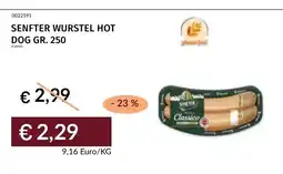 Prezzemolo e Vitale Senfter wurstel hot dog offerta