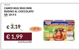 Prezzemolo e Vitale Cameo muu muu mini budino al cioccolato offerta