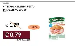 Prezzemolo e Vitale Citterio merenda petto di tacchino offerta