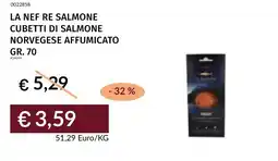 Prezzemolo e Vitale La Nef re Salmone cubetti di salmone norvegese affumicato offerta