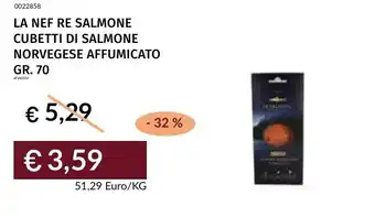 Prezzemolo e Vitale La Nef re Salmone cubetti di salmone norvegese affumicato offerta