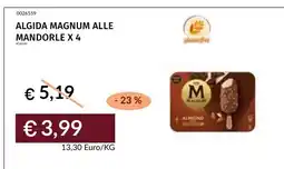 Prezzemolo e Vitale Algida Magnum alle mandorle offerta