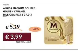 Prezzemolo e Vitale Algida Magnum Double Golden Caramel Billionaire offerta