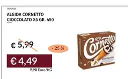 Prezzemolo e Vitale Algida Cornetto Cioccolato offerta