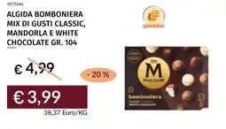 Prezzemolo e Vitale Algida bomboniera mix di gusti classic, mandorla e white chocolate offerta