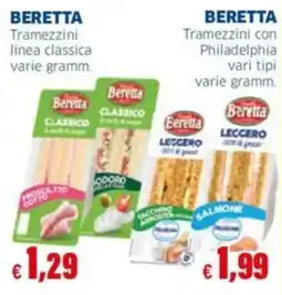 Mercati Alimentari Beretta Tramezzini linea classica offerta