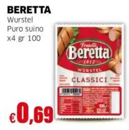 Mercati Alimentari Wurstel Beretta offerta