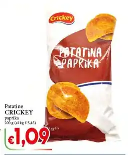 D'Italy Patatine Crickey paprika offerta