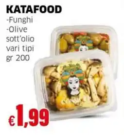 Mercati Alimentari Katafood Funghi Olive sott'olio vari tipi offerta