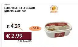 Prezzemolo e Vitale Elite vaschetta gelato nocciola offerta