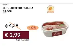 Prezzemolo e Vitale Elite sorbetto fragola offerta