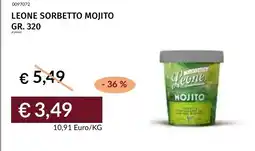 Prezzemolo e Vitale Leone sorbetto mojito offerta