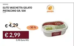 Prezzemolo e Vitale Elite vaschetta gelato pistacchio offerta