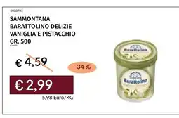 Prezzemolo e Vitale Sammontana Barattolino Delizie Vaniglia e Pistacchio offerta