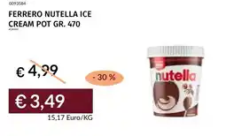 Prezzemolo e Vitale Ferrero Nutella ice cream pot offerta