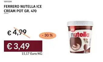 Ferrero Nutella ice cream pot