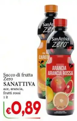 D'Italy Succo di frutta Zero SANATTIVA offerta